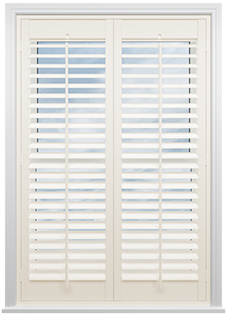 Bromley, Porcelain White - Full Height Plantation Shutter